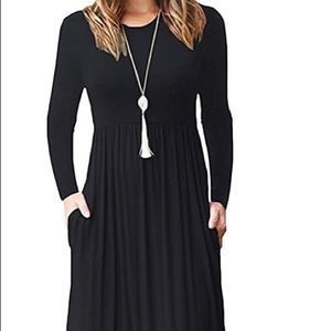 Long sleeve Maxi dress with pockets